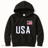 Usa Flag Boxing Cool Boxer Training Equipment Kids Hoodie thumb 0