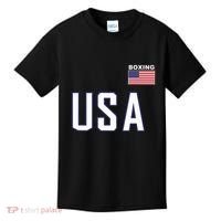 Usa Flag Boxing Cool Boxer Training Equipment Kids T-Shirt thumb 0