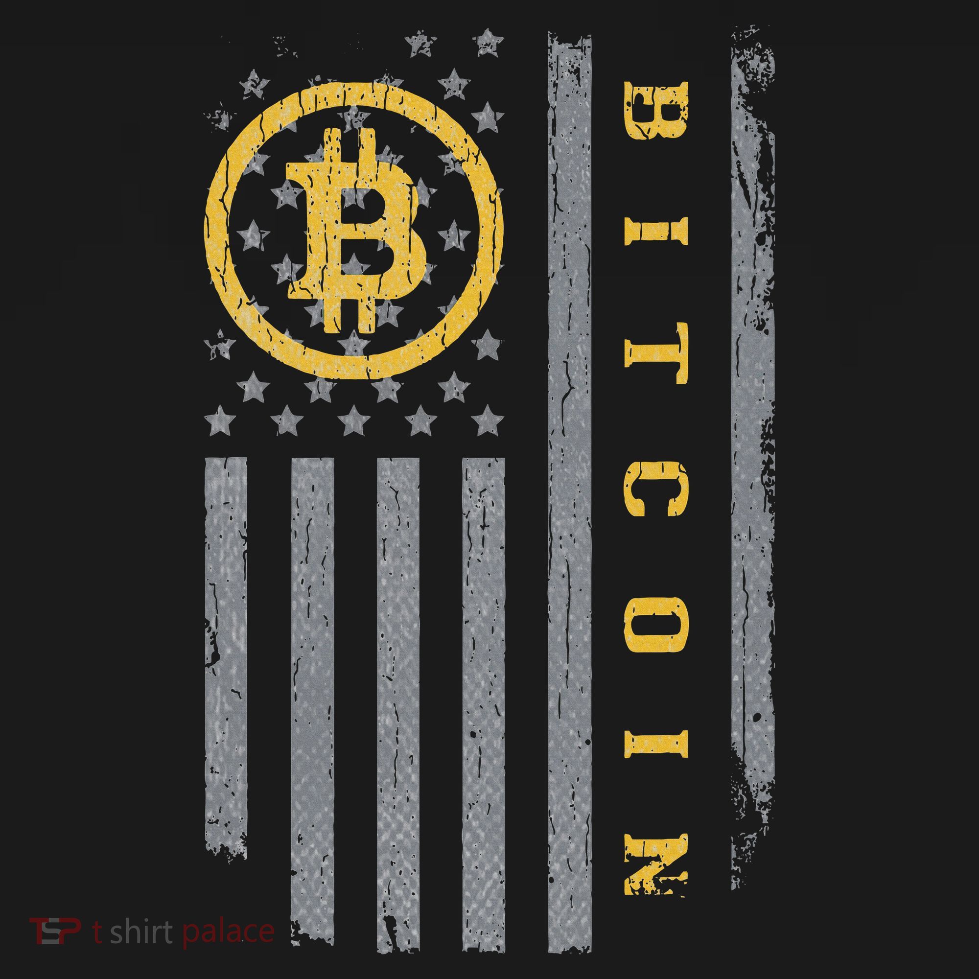 Usa Flag Bitcoin Distressed Digital Currency Btc Crypto Coin Women's Hoodie