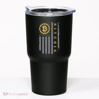 Usa Flag Bitcoin Distressed Digital Currency Btc Crypto Coin Tumbler thumb 0