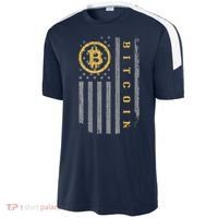 Usa Flag Bitcoin Distressed Digital Currency Btc Crypto Coin Sport-Tek Competitor United Soccer Jersey thumb 2