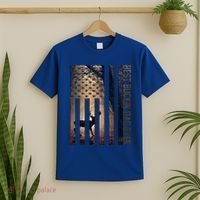Usa Flag Best Buckin Dad Ever Deer Hunting Fathers Day Gift Meaningful Gift T-Shirt thumb 2