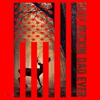 Usa Flag Best Buckin Dad Ever Deer Hunting Fathers Day Gift Meaningful Gift Santa Hat thumb 1
