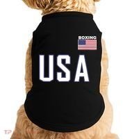 USA Flag Boxing Cool Boxer Training Equipment Doggie Tank thumb 0