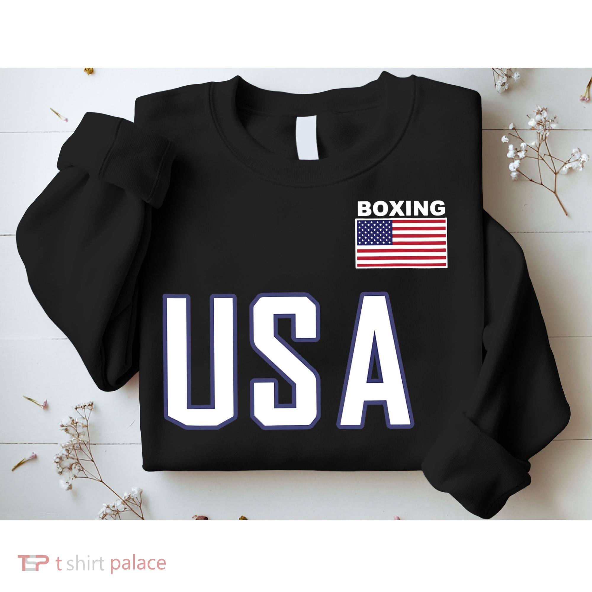 USA Flag Boxing Cool Boxer Training Equipment Sweatshirt