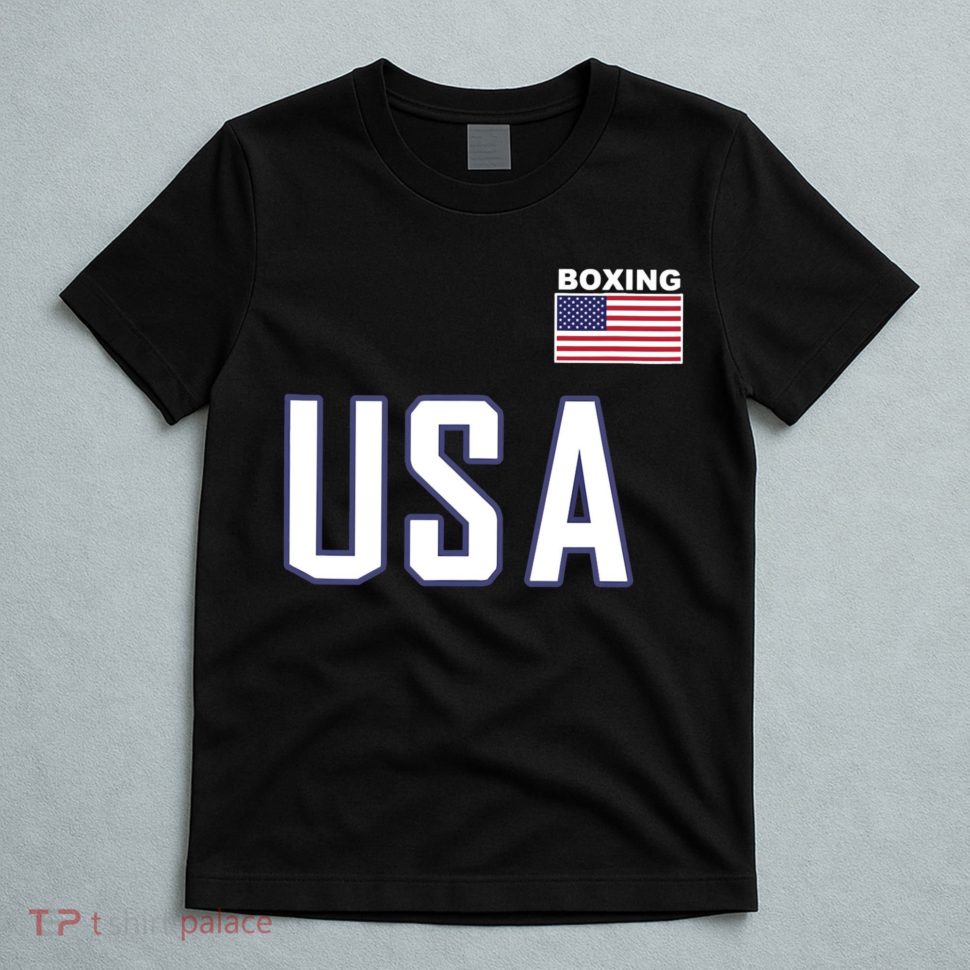 USA Flag Boxing Cool Boxer Training Equipment T-Shirt