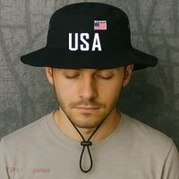 USA Flag Boxing Cool Boxer Training Equipment Bucket Hat thumb 2