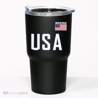 USA Flag Boxing Cool Boxer Training Equipment Tumbler thumb 0