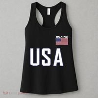 USA Flag Boxing Cool Boxer Training Equipment Women's Tank Top thumb 3