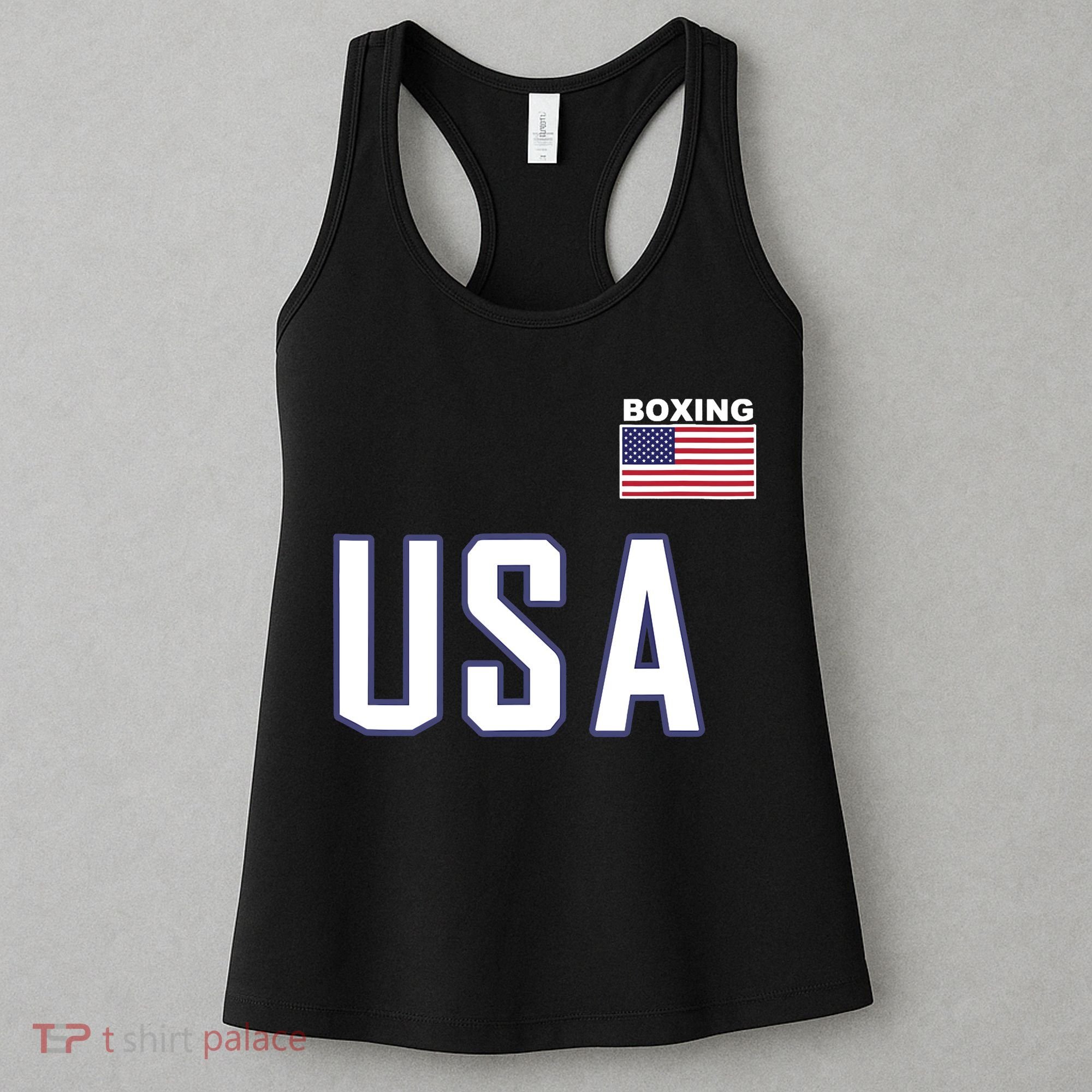 USA Flag Boxing Cool Boxer Training Equipment Women's Tank Top