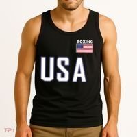 USA Flag Boxing Cool Boxer Training Equipment Tank Top thumb 3