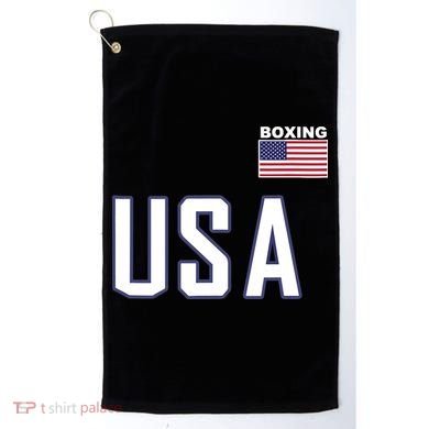 USA Flag Boxing Cool Boxer Training Equipment Golf Towel