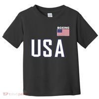 USA Flag Boxing Cool Boxer Training Equipment Toddler T-Shirt thumb 0