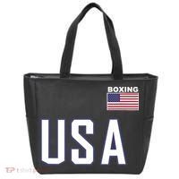 USA Flag Boxing Cool Boxer Training Equipment Tote Bag thumb 0