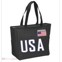USA Flag Boxing Cool Boxer Training Equipment Tote Bag thumb 2