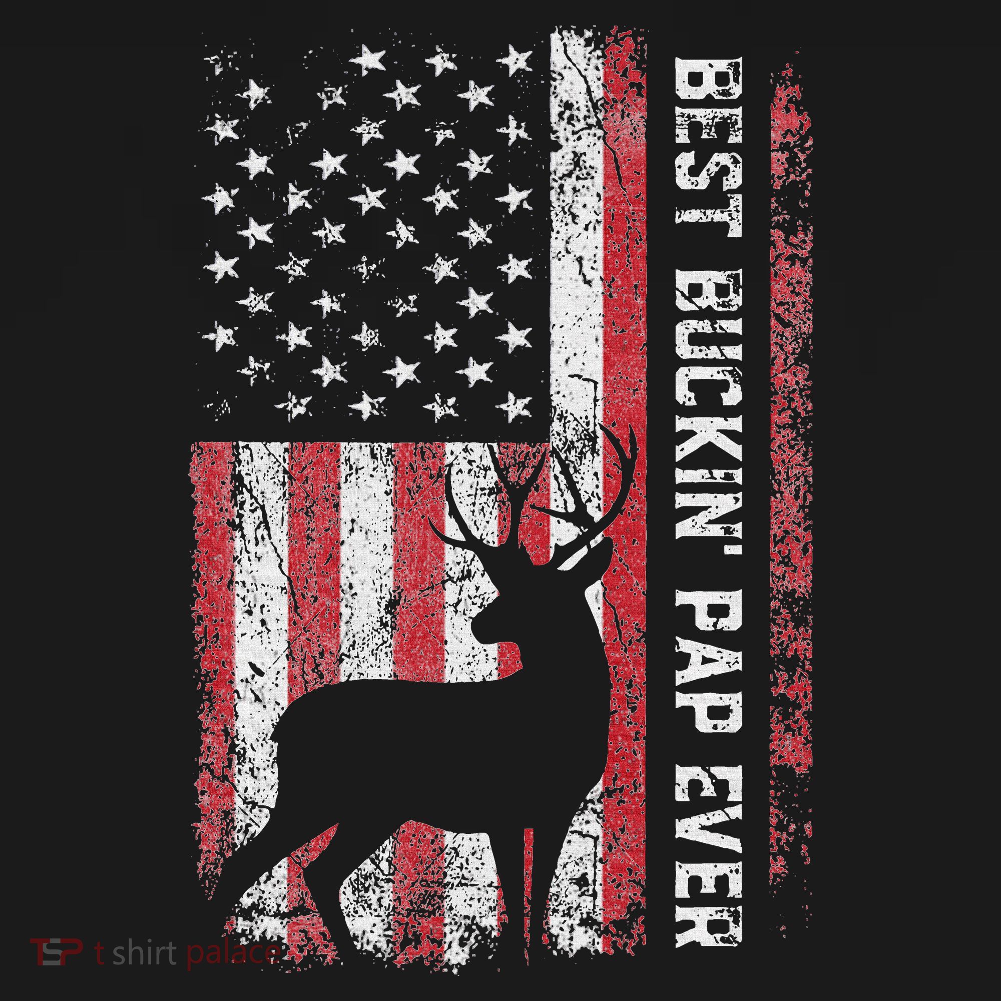 Usa Flag Best Buckin Pap Ever Deer Hunting FatherS Day Apron