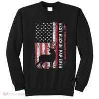 Usa Flag Best Buckin Pap Ever Deer Hunting FatherS Day Sweatshirt thumb 0