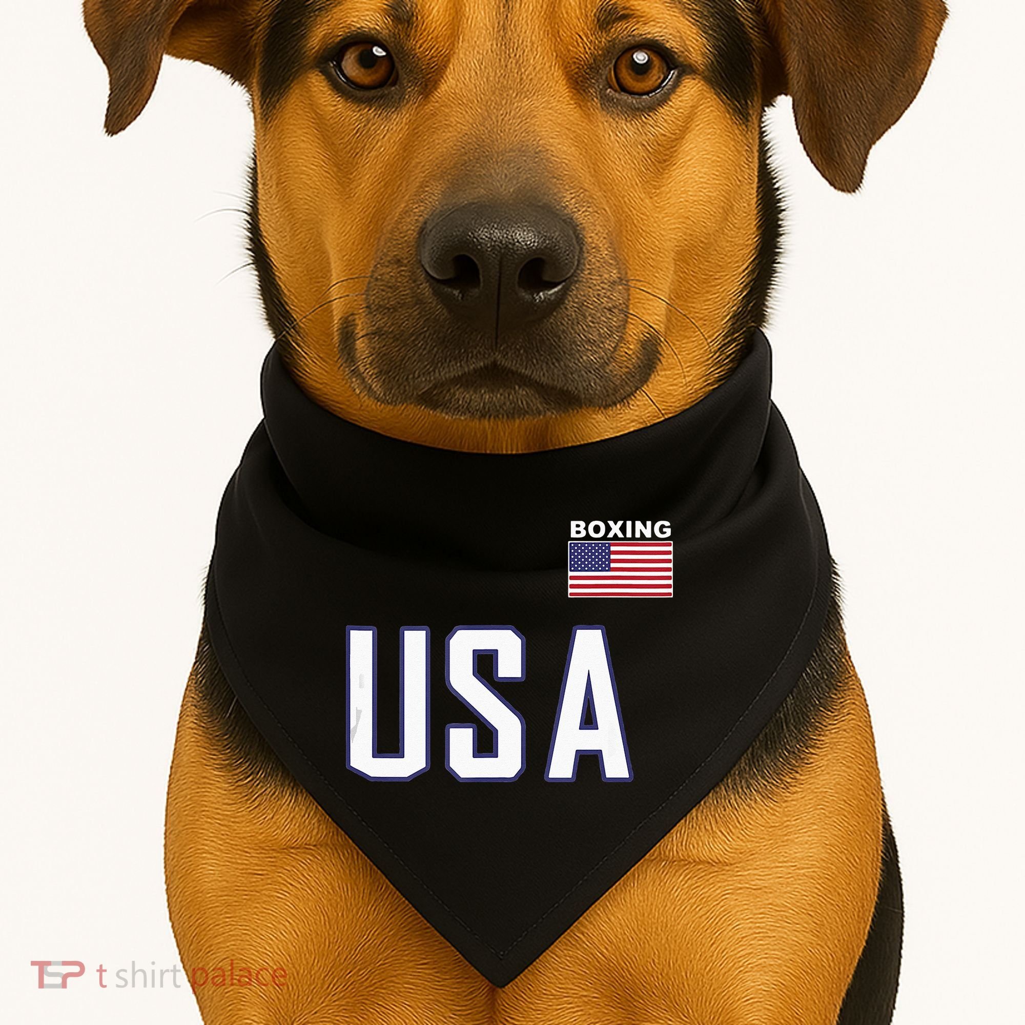 USA Flag Boxing Cool Boxer Training Equipment Men Women USA-Made Doggie Bandana