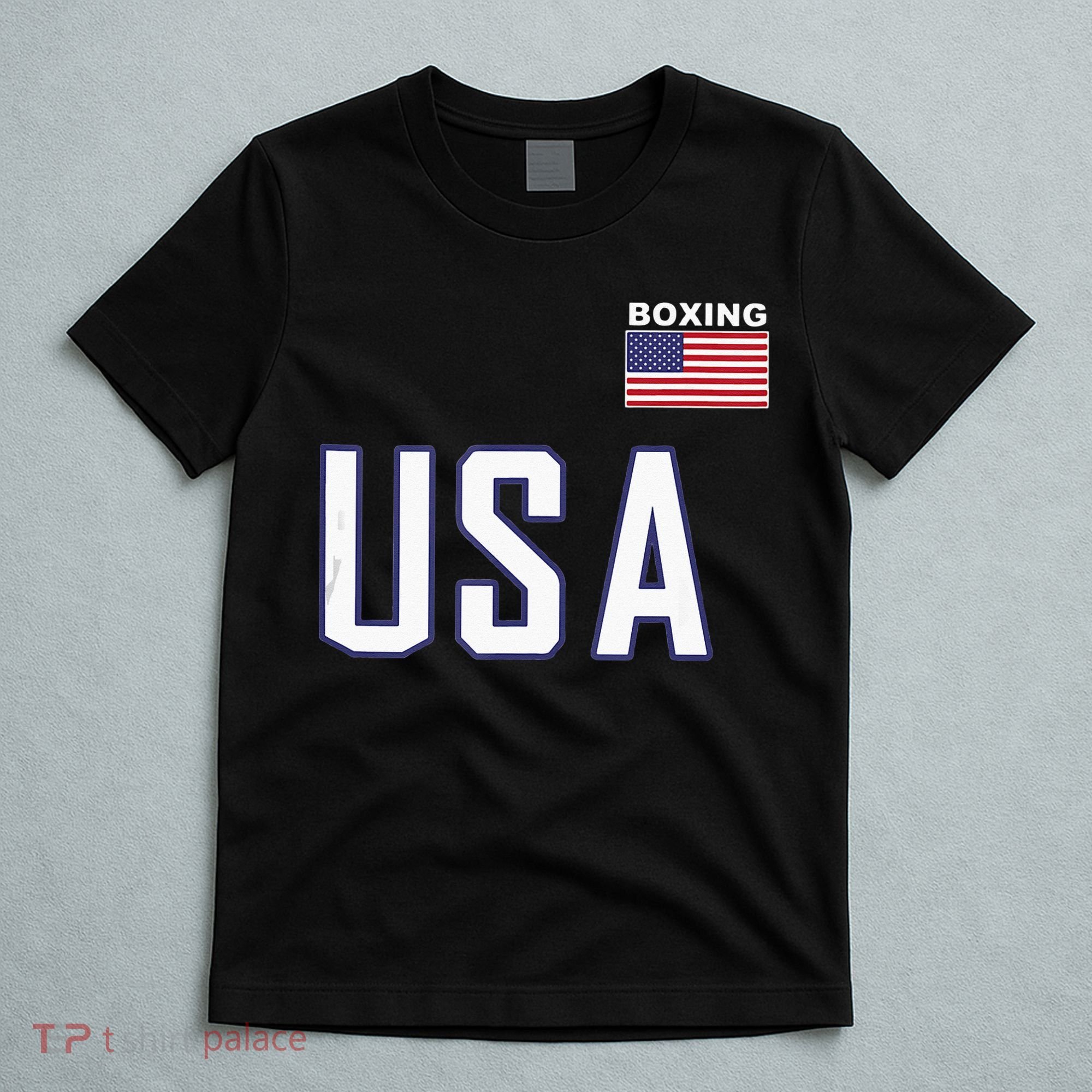 USA Flag Boxing Cool Boxer Training Equipment Men Women T-Shirt