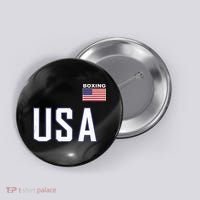 USA Flag Boxing Cool Boxer Training Equipment Men Women Button thumb 0