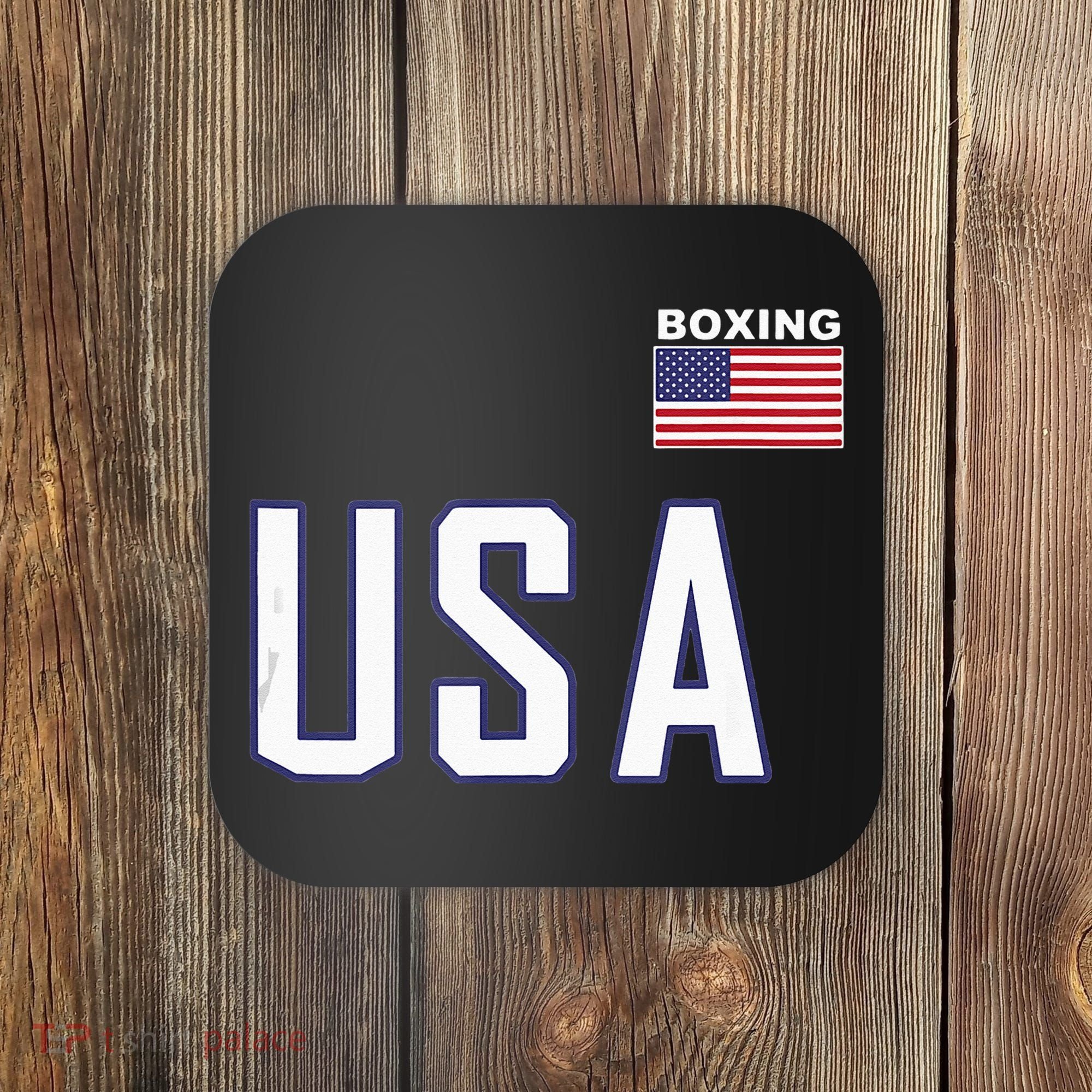 USA Flag Boxing Cool Boxer Training Equipment Men Women Coaster