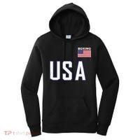 USA Flag Boxing Cool Boxer Training Equipment Men Women Women's Hoodie thumb 0