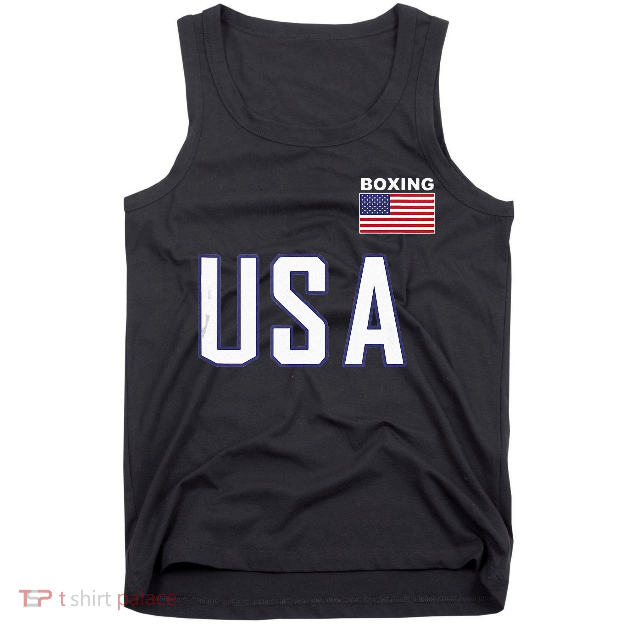 USA Flag Boxing Cool Boxer Training Equipment Men Women Tank Top