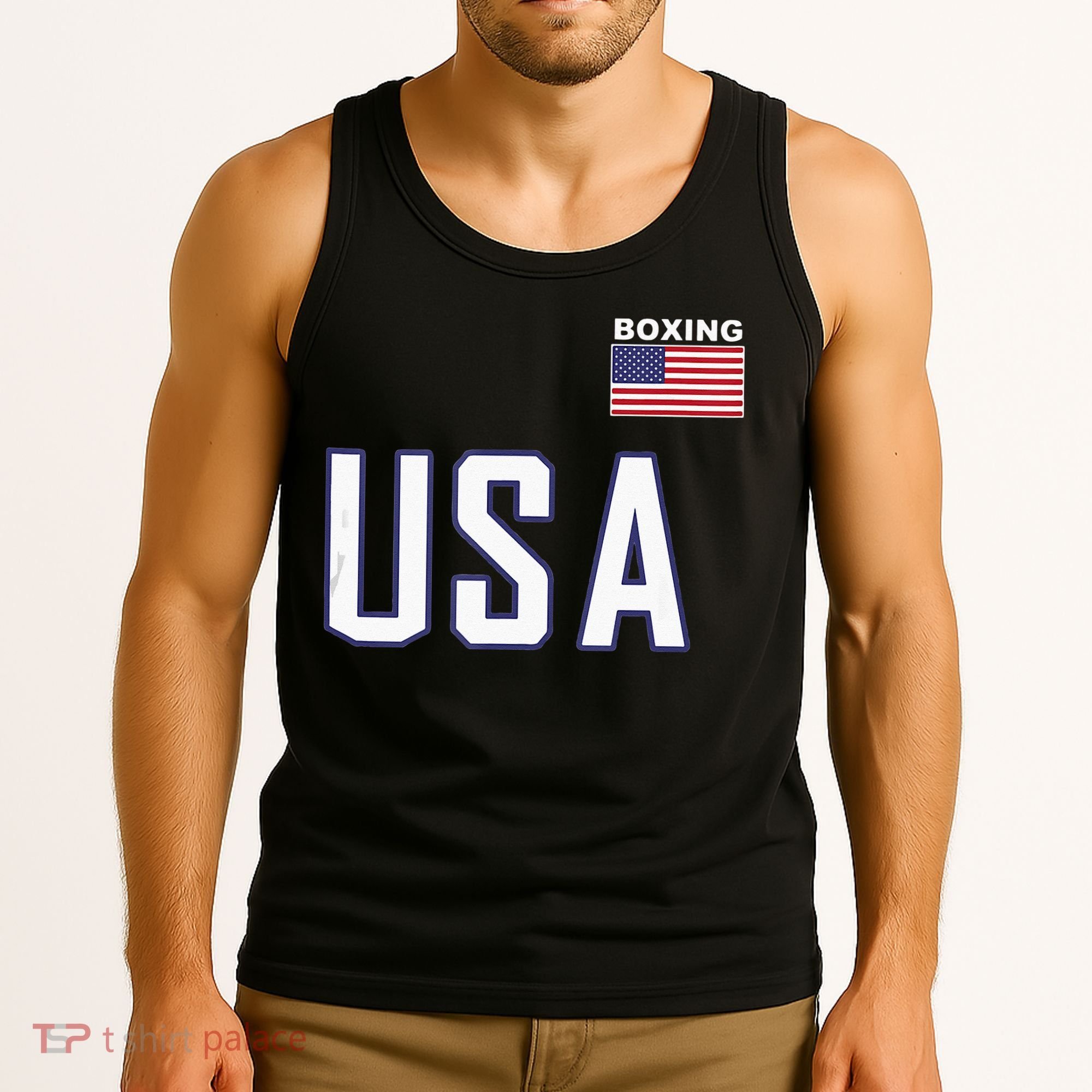 USA Flag Boxing Cool Boxer Training Equipment Men Women Tank Top