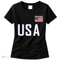 USA Flag Boxing Cool Boxer Training Equipment Men Women Women's T-Shirt thumb 0