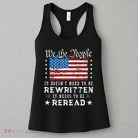 Us Flag Constitution Of The Usa Needs To Be Reread Women's Tank Top thumb 3