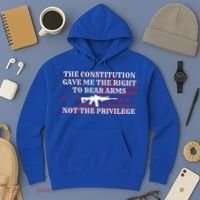 Usa Flag Constitution 2a Tee Right Not The Privilege Gift Hoodie thumb 3
