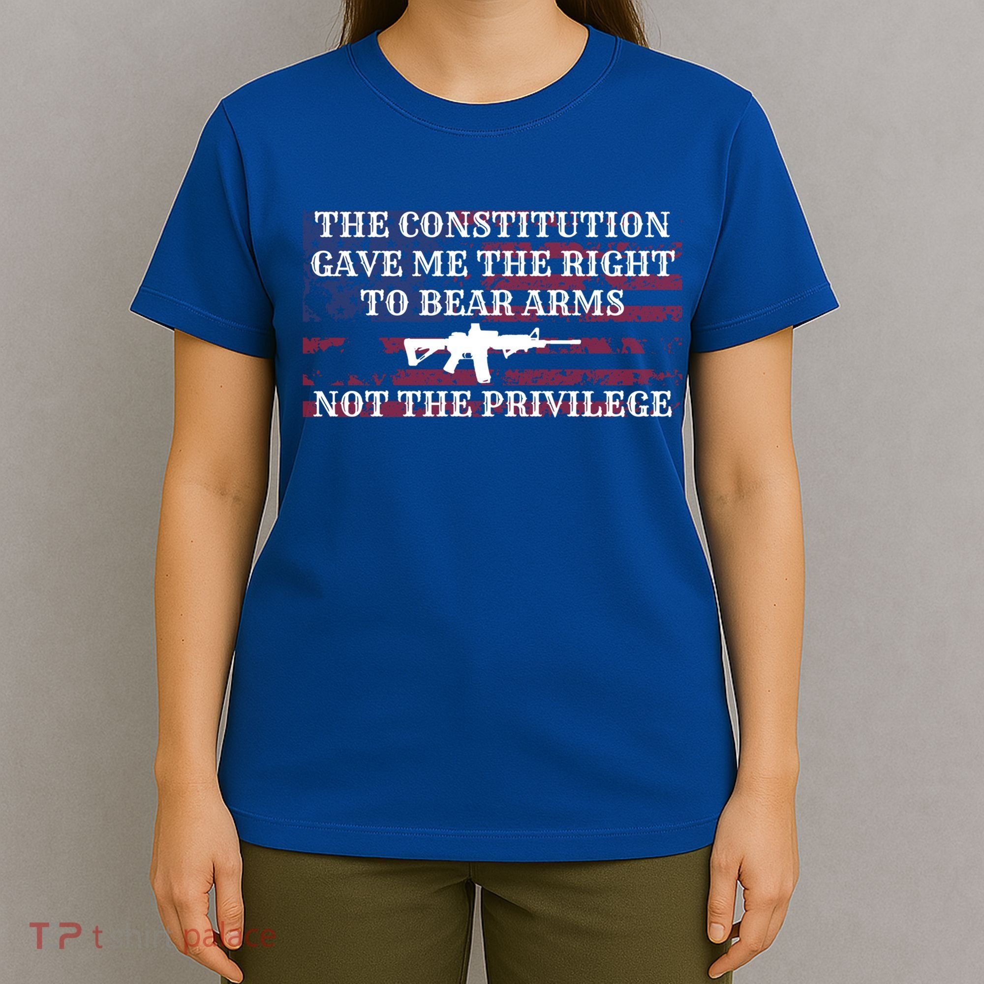 Usa Flag Constitution 2a Tee Right Not The Privilege Gift T-Shirt