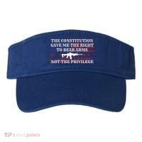 Usa Flag Constitution 2a Tee Right Not The Privilege Gift Visor thumb 0