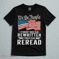 US Flag Constitution of the USA Needs To Be Reread T-Shirt thumb 5