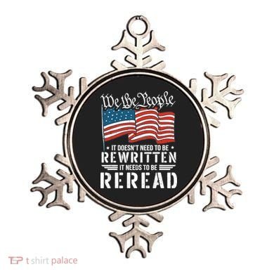 US Flag Constitution of the USA Needs To Be Reread Ornament