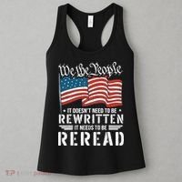 US Flag Constitution of the USA Needs To Be Reread Women's Tank Top thumb 3