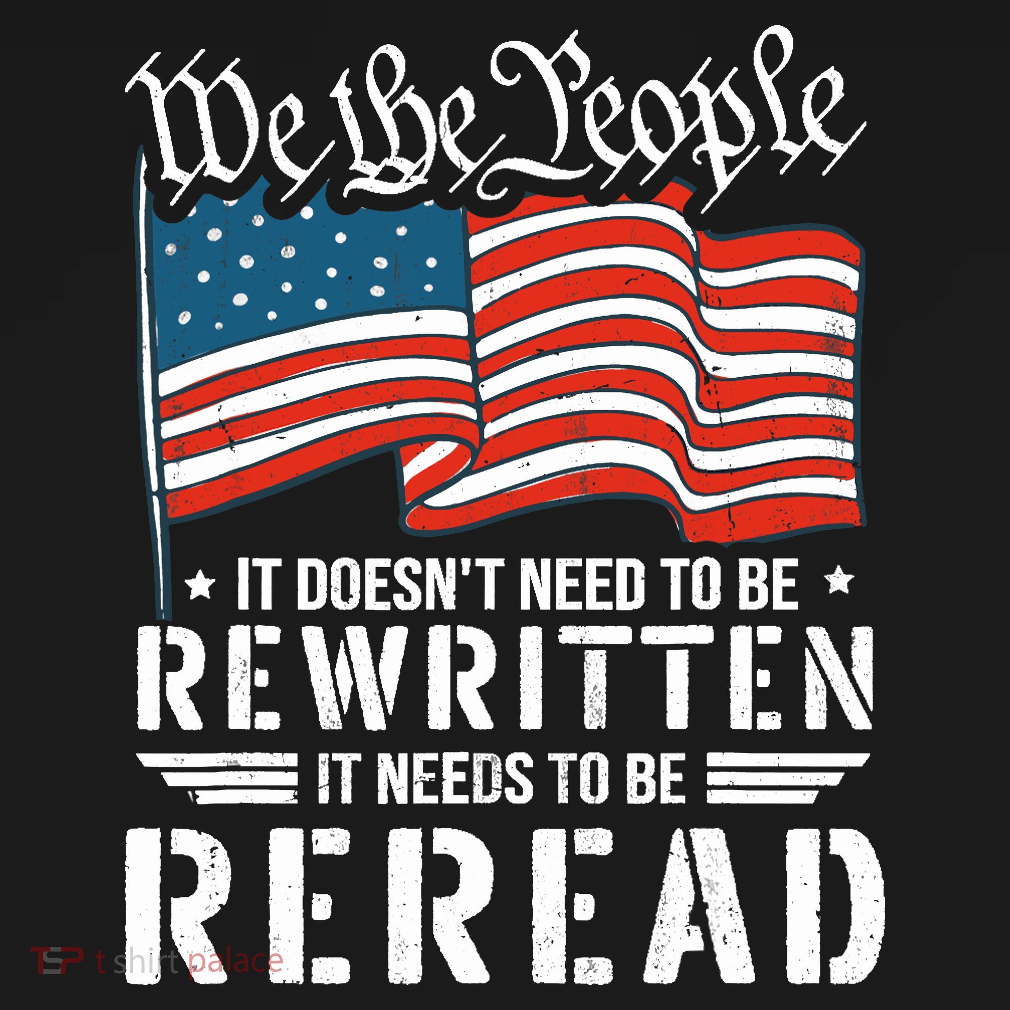 US Flag Constitution of the USA Needs To Be Reread Women's Tank Top