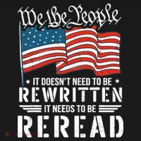 US Flag Constitution of the USA Needs To Be Reread Baby Bodysuit thumb 2