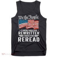 US Flag Constitution of the USA Needs To Be Reread Tank Top thumb 0