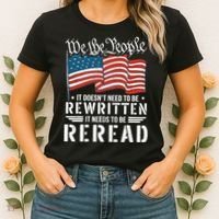 US Flag Constitution of the USA Needs To Be Reread Women's T-Shirt thumb 2