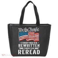 US Flag Constitution of the USA Needs To Be Reread Tote Bag thumb 0