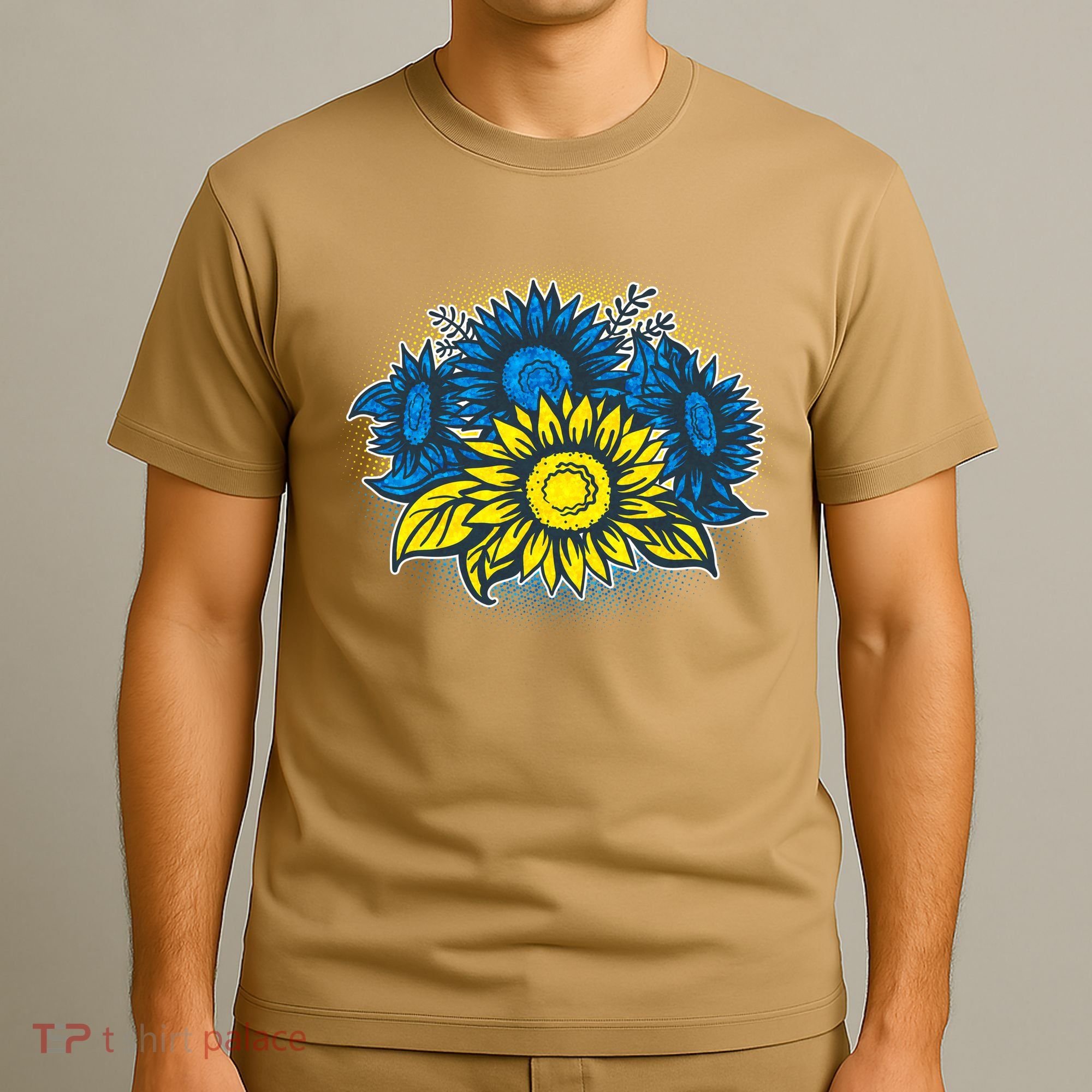 Ukrainian Flag Colors Sunflowers Stand With Ukraine T-Shirt