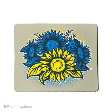 Ukrainian Flag Colors Sunflowers Stand With Ukraine Mousepad