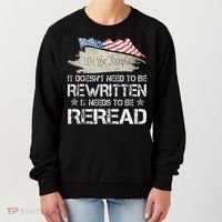 US Flag Constitution of the USA Needs To Be Reread Women's Sweatshirt thumb 0