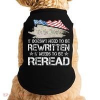 US Flag Constitution of the USA Needs To Be Reread Doggie Tank thumb 0