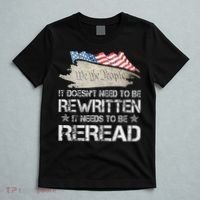 US Flag Constitution of the USA Needs To Be Reread T-Shirt thumb 5