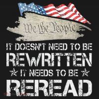 US Flag Constitution of the USA Needs To Be Reread T-Shirt thumb 7