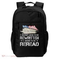US Flag Constitution of the USA Needs To Be Reread Backpack thumb 0