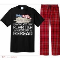 US Flag Constitution of the USA Needs To Be Reread Pajama Set thumb 0