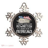 US Flag Constitution of the USA Needs To Be Reread Ornament thumb 0